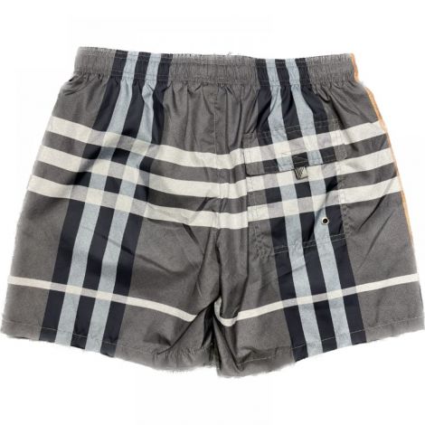 Burberry Mayo Deniz Şortu Gri - Burberry şort Burberry Deniz şortu Burberry Erkek şort Modelleri Siyah