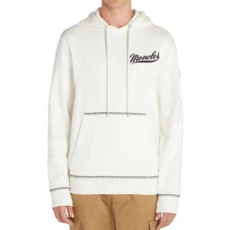 Moncler Sweatshirt Beyaz - Moncler Sweatshirt Moncler Kapusonlu Erkek Sweatshirt 1158 Beyaz