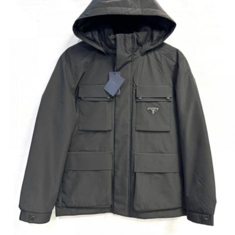 Prada Mont Siyah - Prada Erkek Mont Prada Mont Prada Men Down Jacket Black Siyah
