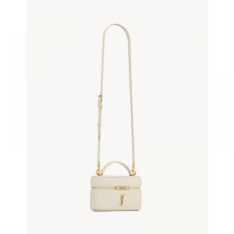 Saint Laurent Çanta Gaby Vanity Beyaz - Yves Saint Laurent Canta Saint Laurent Women Bag Ysl Canta Gaby Vanity Beyaz
