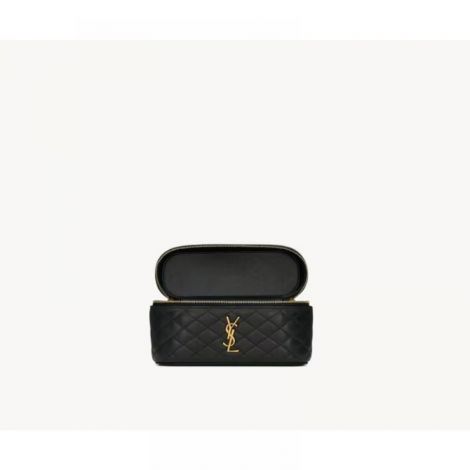 Saint Laurent Çanta Gaby Vanity Siyah - Yves Saint Laurent Canta Saint Laurent Women Bag Ysl Canta Gaby Vanity Siyah