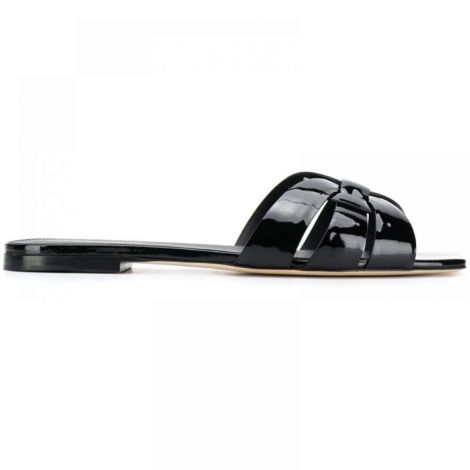 Yves Saint Laurent Terlik Siyah - Saint Laurent Kadin Terlik Siyah
