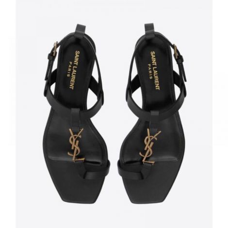 Yves Saint Laurent Cassandra Sandalet Siyah - Yves Saint Laurent Kadin Sandalet Yves Saint Laurent Sandalet Yves Saint Laurent Woman Sandals Yves Saint Laurent Cassandra Sandalet Siyah